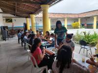 AEE da Rede Municipal de Araruna realiza Oficina de Arte "Pintando o que der na Telha"