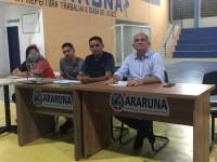 Coordenação de Esporte realiza sorteio dos times para 1ª Copa Araruna de Futebol 2022
