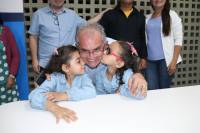 Prefeito inaugura reforma e climatização da Escola Prefeita Maria Celeste Torres em Mata Velha