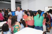 Prefeito inaugura reforma e climatização da Escola Prefeita Maria Celeste Torres em Mata Velha