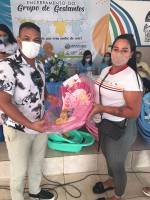 Gestantes atendidas pelo programa Criança Feliz de Araruna recebem kits de enxoval