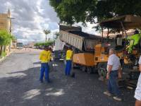 Prefeitura iniciou a pavimentação asfáltica da Avenida Semeão Leal