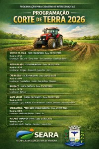 Prefeitura de Araruna inicia inscrições para Programa de Corte de Terra e entrega boletos do Garantia-Safra aos agricultores da zona rural