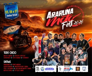 Prefeito Availdo Azevedo anuncia programação do Araruna Moto Fest 2026 com Robinzband, Renato Marinho e Zé Filho; veja a programação completa de shows