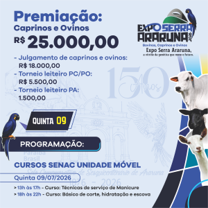 Confira a PROGRAMAÇÃO COMPLETA da Exposerra Araruna 2026