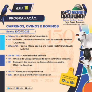 Confira a PROGRAMAÇÃO COMPLETA da Exposerra Araruna 2026