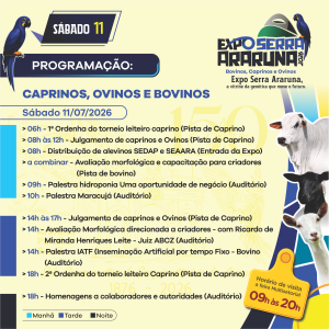 Confira a PROGRAMAÇÃO COMPLETA da Exposerra Araruna 2026