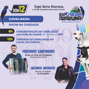 Confira a PROGRAMAÇÃO COMPLETA da Exposerra Araruna 2026