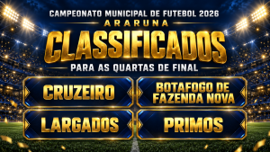 Campeonato Municipal de Araruna define dois confrontos das quartas de final após rodada decisiva